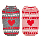 Dog Knit Sweater | Love Heart Dog Sweater