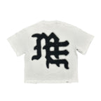 Mixed Emotions White ‘End’ Rhinestone Tee