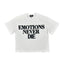 Mixed Emotions White ‘End’ Rhinestone Tee