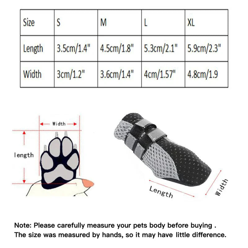 Breathable Dog Walking Shoes