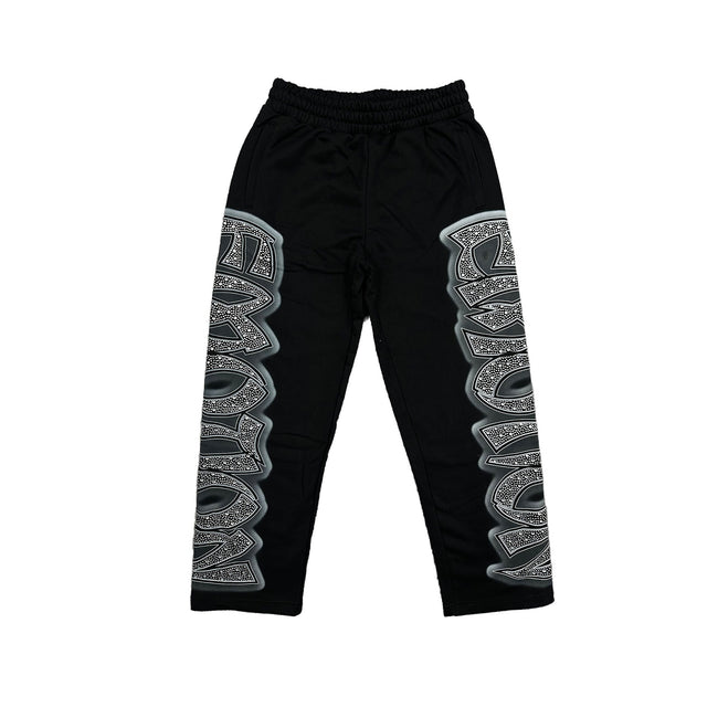 Mixed Emotions ‘Midnight’ Rhinestone Sweatpants Hover Image