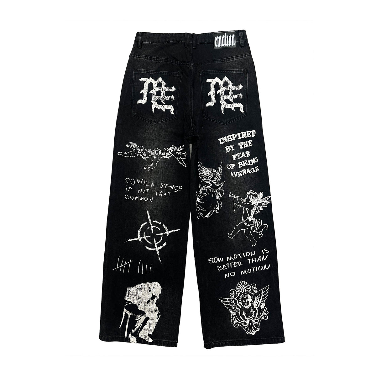 Mixed Emotions Black “Canvas” Denim