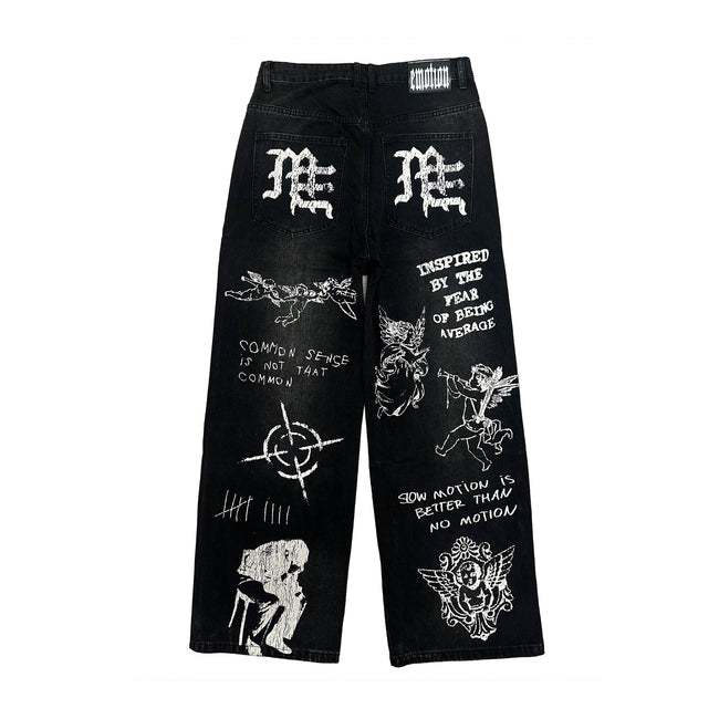Mixed Emotions Black “Canvas” Denim Main Image