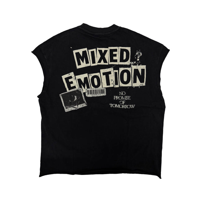 Mixed Emotions “Newspaper” Sleeveless tee Main Image