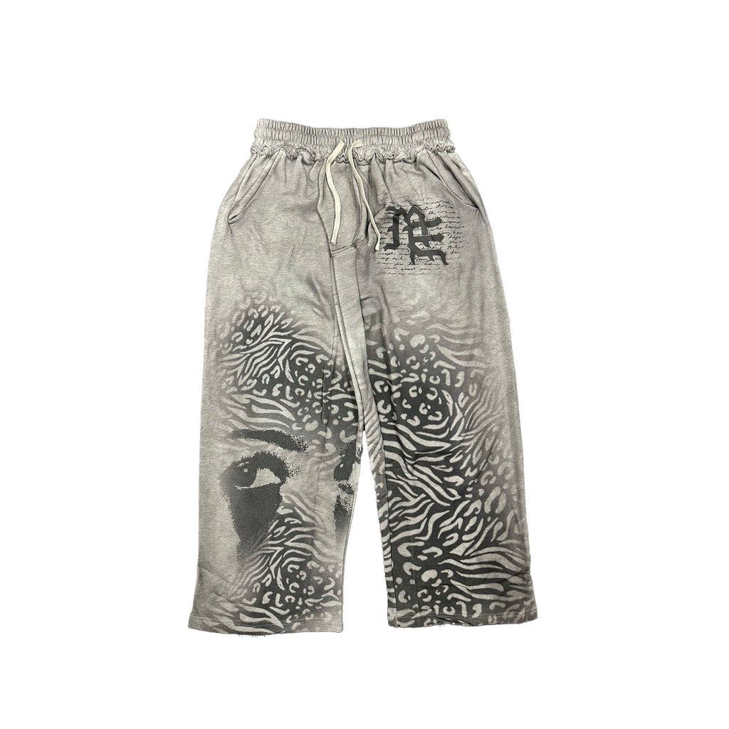 Mixed Emotions Grey ‘Striped’ Sweatpants