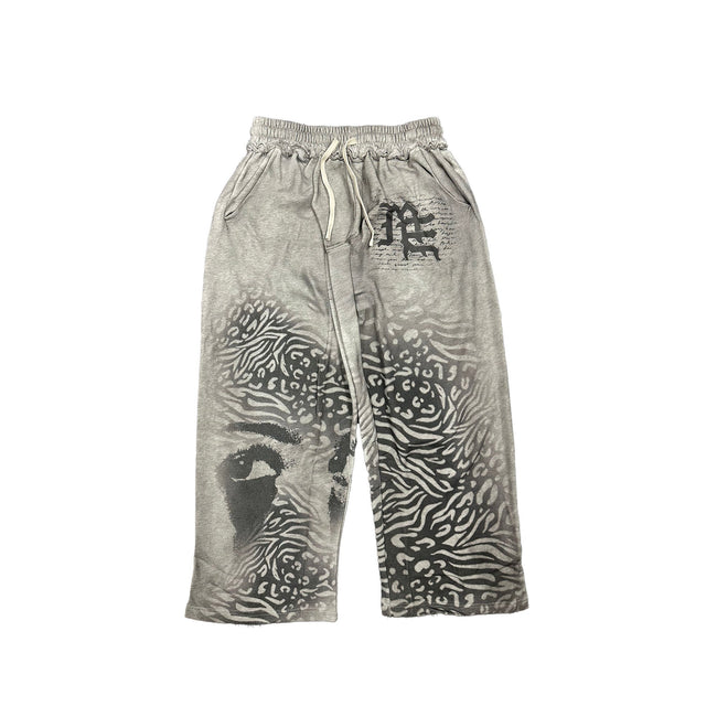 Mixed Emotions Grey ‘Striped’ Sweatpants Hover Image