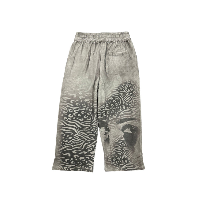 Mixed Emotions Grey ‘Striped’ Sweatpants Main Image