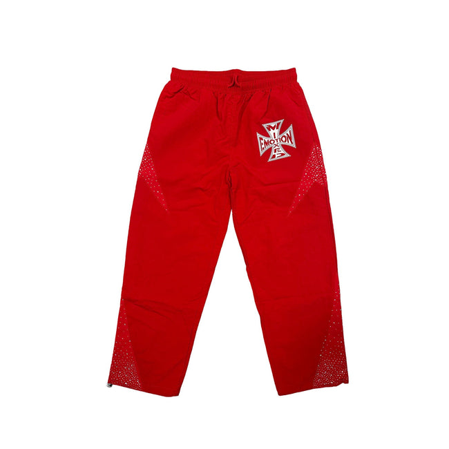 Mixed Emotions Red ‘Classic’ Nylon Pants Hover Image