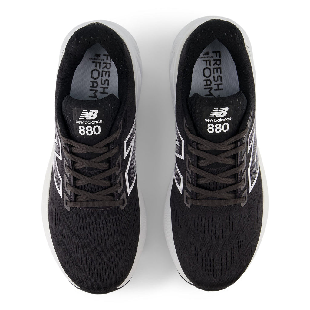 New Balance Men's Fresh Foam X 880v15 in Black with NB 103 White and Reflection