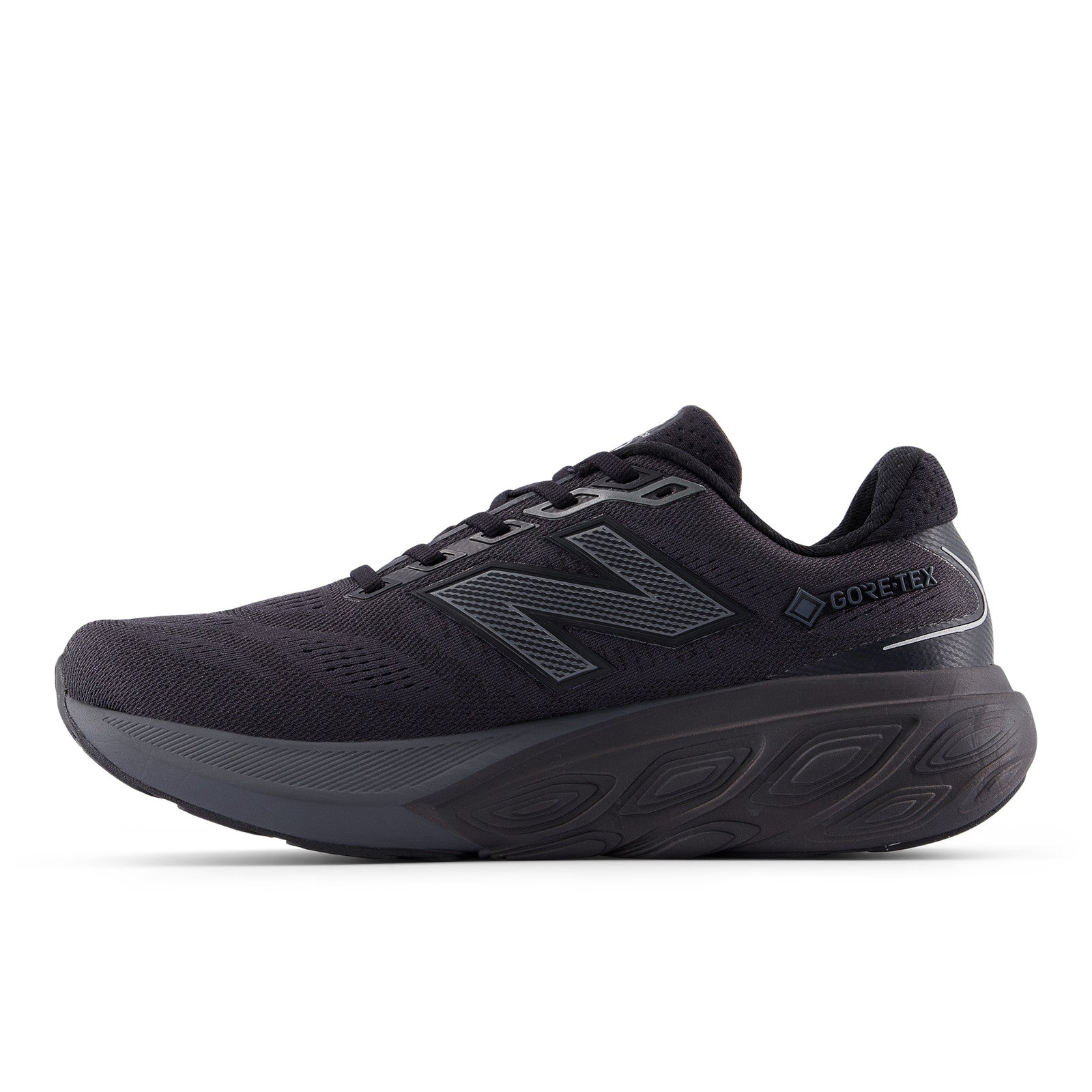 New Balance Men's Fresh Foam X 880v15 GORE-TEX® in Black with Castlerock and Silver Metallic