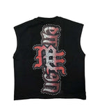 Mixed Emotions Angel Sleeveless Tee Black