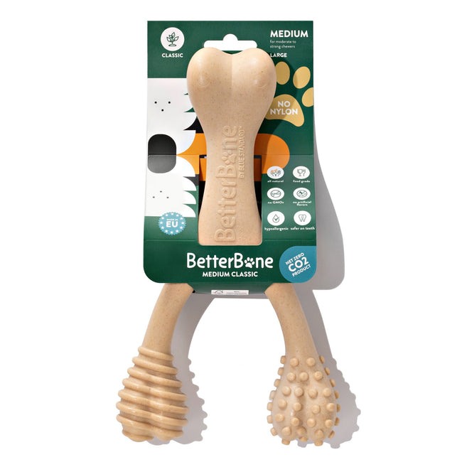 BetterBone MEDIUM Durability CHEW TOY: Perfect Chew for Everyday Chewers | Natural Ingredients, Eco-Friendly, Non-Toxic Hover Image