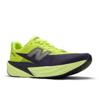 New Balance Men's FuelCell Rebel v5 in Alkaline Green with Boysenberry and Dark Silver Metallic