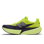 New Balance Men's FuelCell Rebel v5 in Alkaline Green with Boysenberry and Dark Silver Metallic