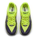 New Balance Men's FuelCell Rebel v5 in Alkaline Green with Boysenberry and Dark Silver Metallic