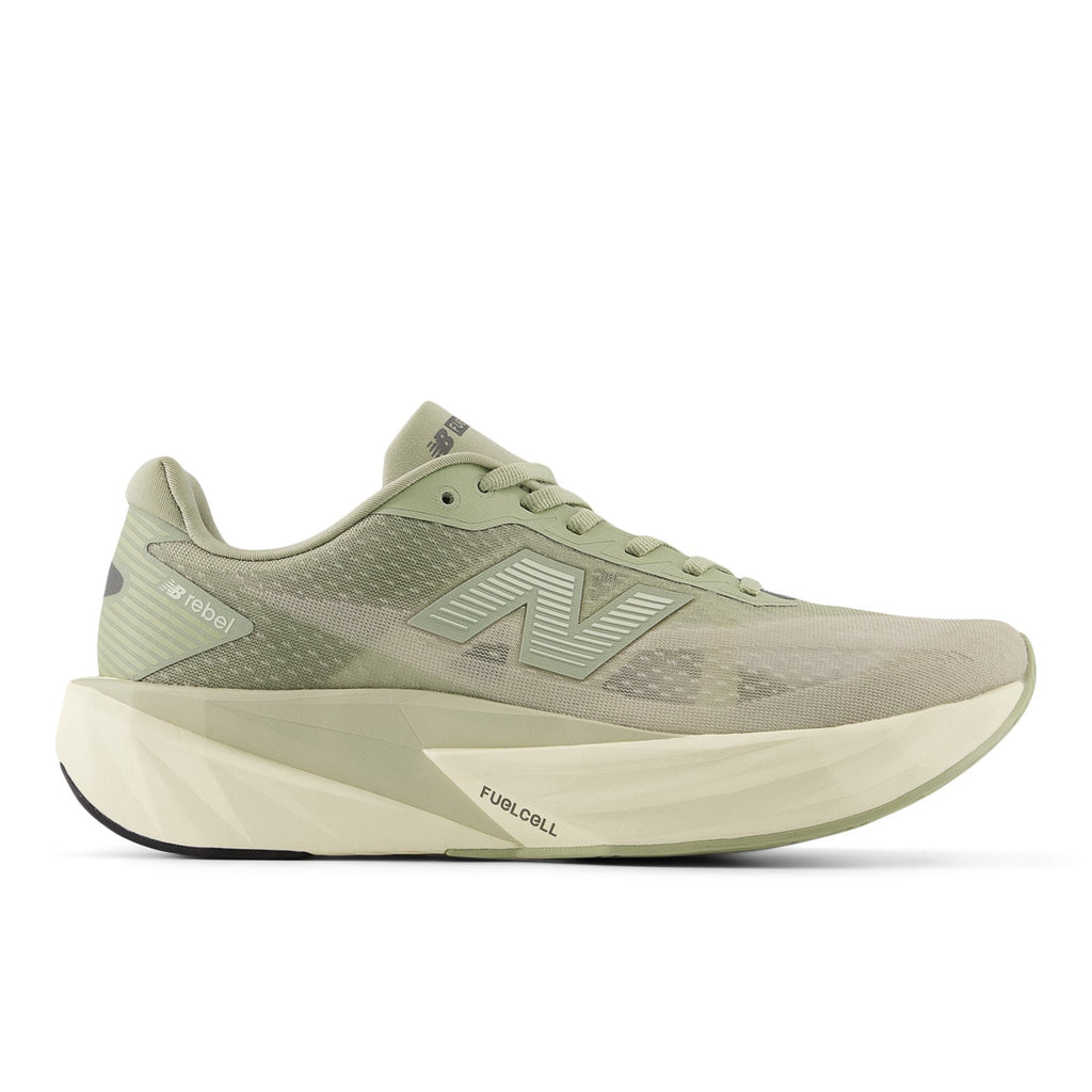 New Balance Men's FuelCell Rebel v5 in Olivine with Shipyard