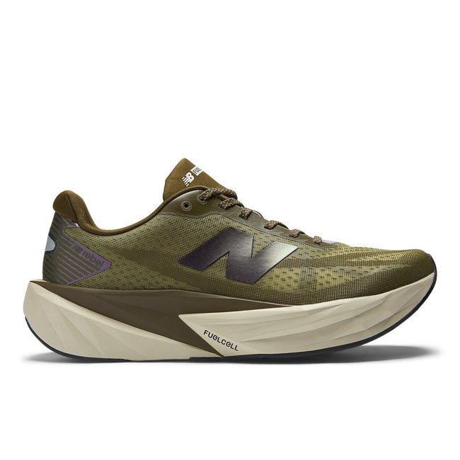 New Balance Men's FuelCell Rebel v5 in Woodland/Shipyard/Silver Metallic Hover Image
