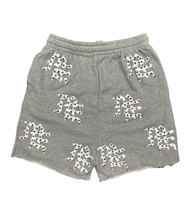 Mixed Emotion ME Logo Fleece Shorts Grey Main Image