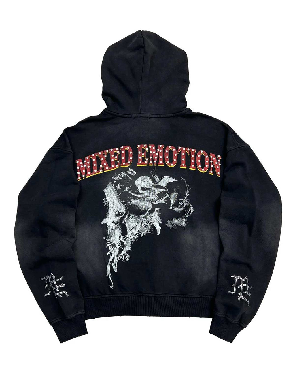 Mixed Emotions Broken Wings Hoodie Black
