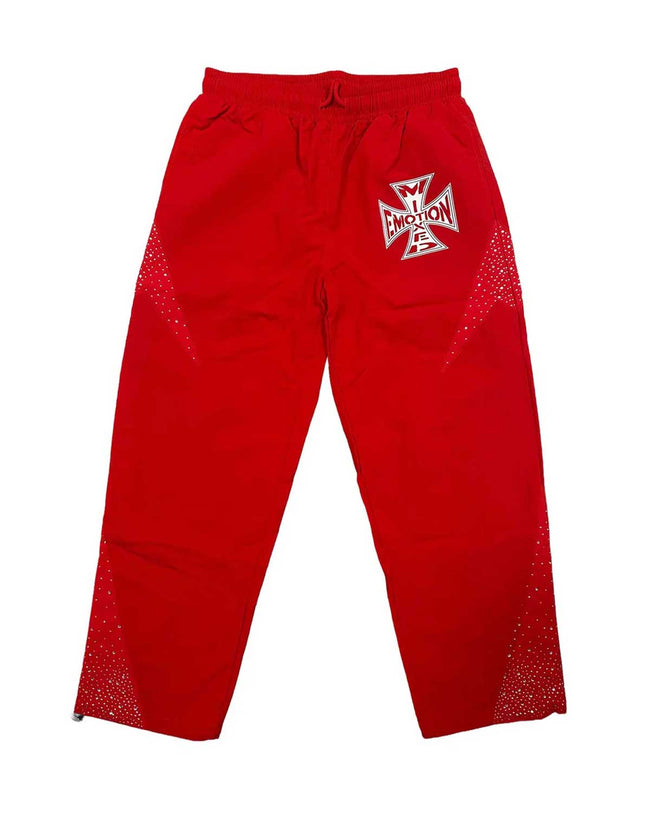 Mixed Emotions Classic Nylon Pant Red Hover Image