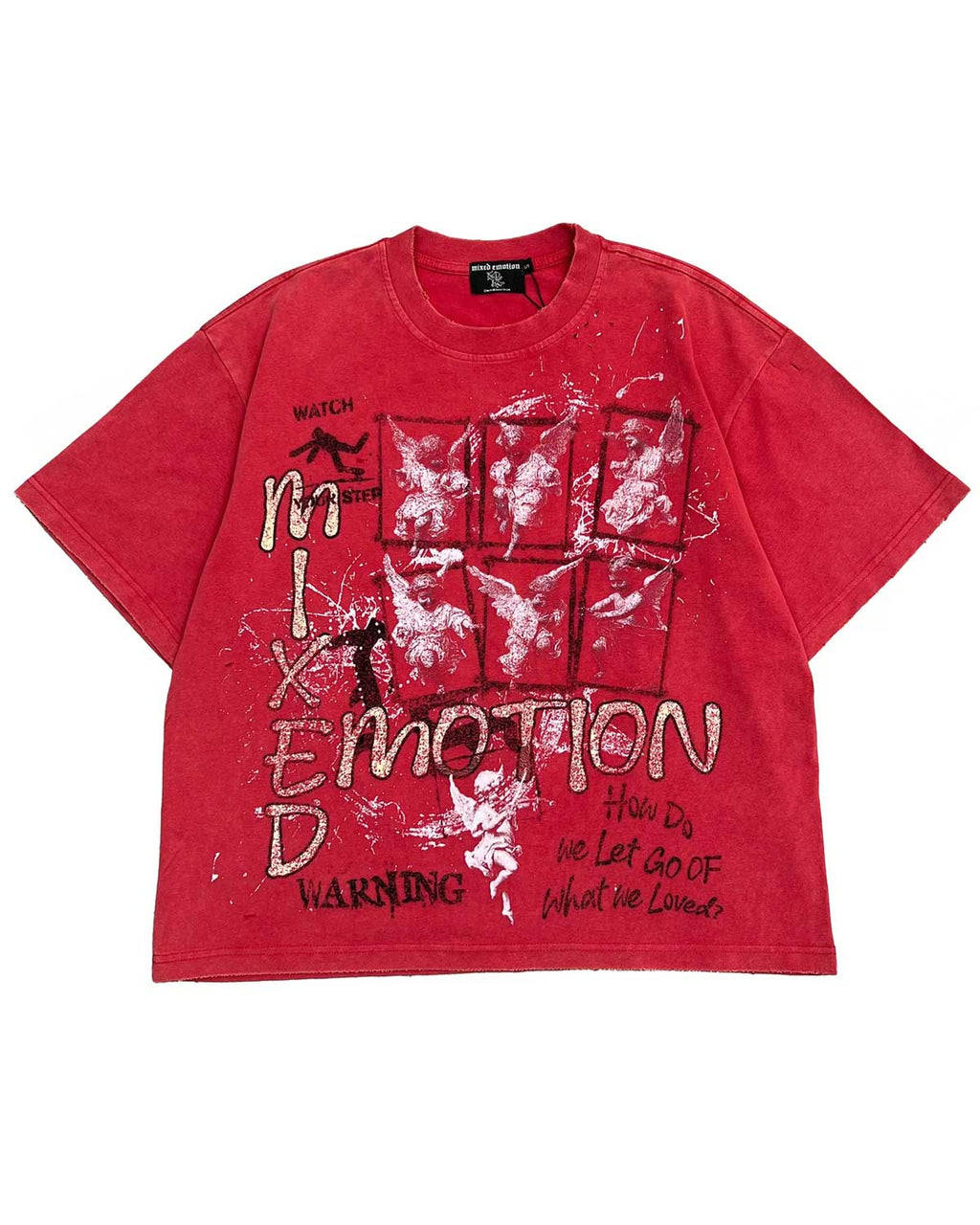 Mixed Emotions Crimson Tee Red