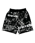 Mixed Emotions Graffiti Shorts Black