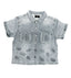 Mixed Emotions Paisley Denim Shirt Blue