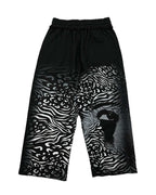 Mixed Emotions Striped Sweatpants Black