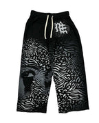 Mixed Emotions Striped Sweatpants Black