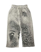 Mixed Emotions Striped Sweatpants Grey