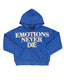Mixed Emotions "End" Rhinestone Hoodie Blue