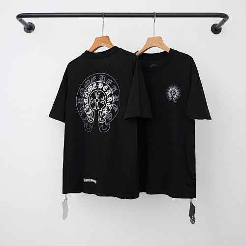 Chrome Hearts Classic Horseshoe & Cross T-Shirt (Black) Hover Image