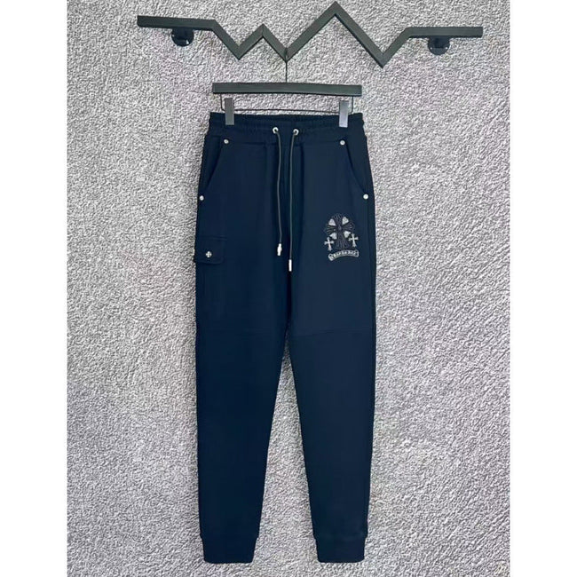 Chrome Hearts Pocket & Cross Emblem Lounge Pants (Navy Blue) Hover Image