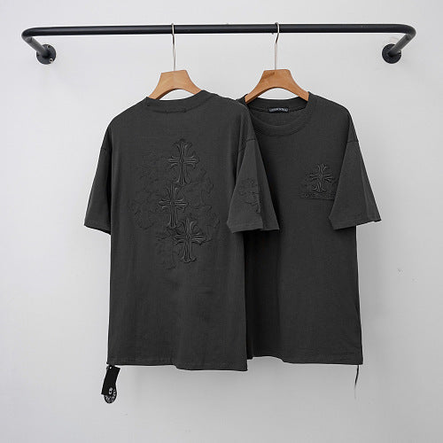 Chrome Hearts Tonal Element Monogram Short Sleeve T-Shirt (Dark Grey) Hover Image