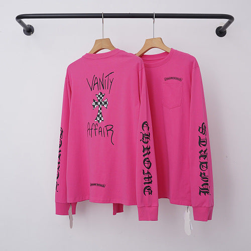 Chrome Hearts "VANITY AFFAIR" Graphic Long Sleeve (Magenta) Hover Image