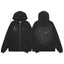 Broken Planet Zip Up Hoodie Gunmetal black