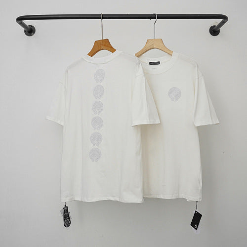 Chrome Hearts Tonal Circle Monogram Short Sleeve T-Shirt (White) Hover Image
