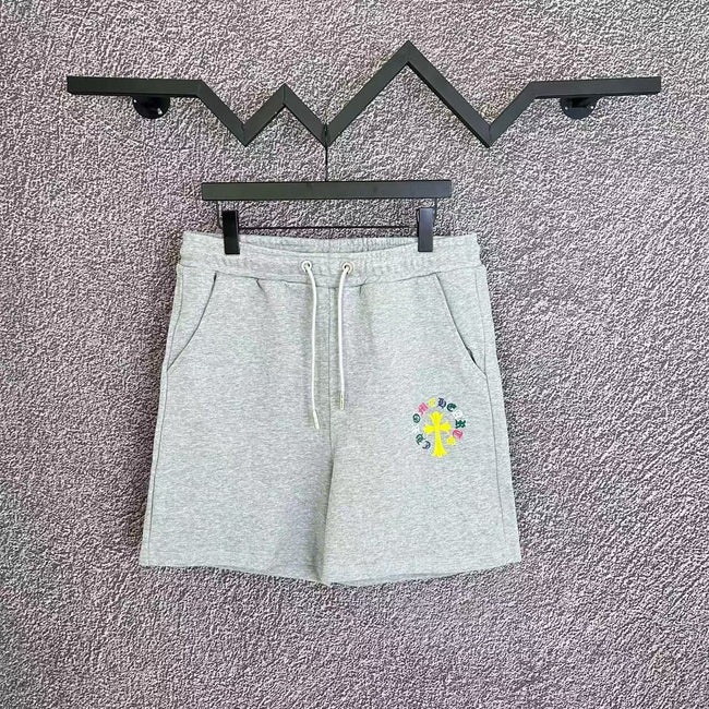 Chrome Hearts Light Gray Multi-Color Cross Logo Sweatshorts Hover Image
