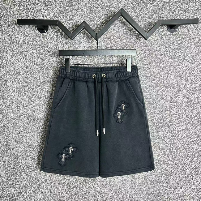 Chrome Hearts Black Scattered Cross Patch Sweatshorts Hover Image