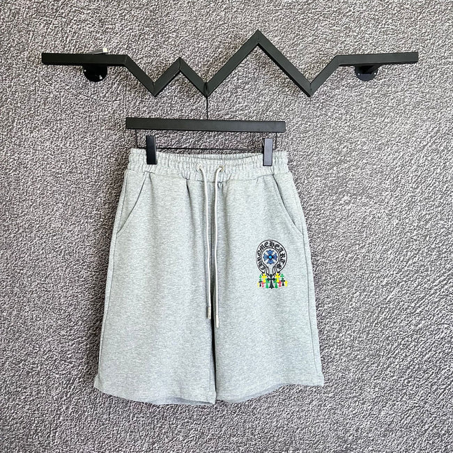 Chrome Hearts Light Gray Multi-Color Logo Sweatshorts Hover Image
