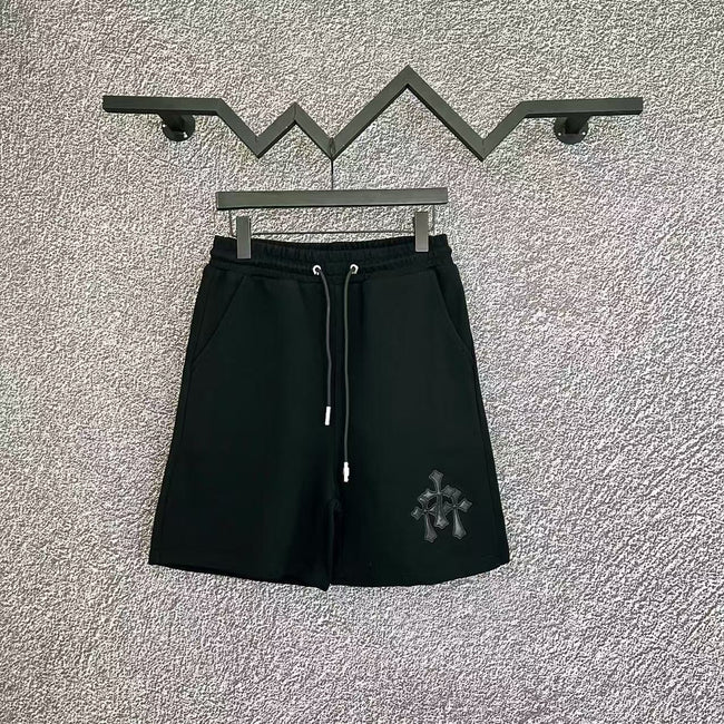 Chrome Hearts Black Tonal Cross Patch Sweatshorts Hover Image