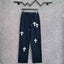 Chrome Hearts Offset Cross Applique Straight-Leg Lounge Pants (Black)