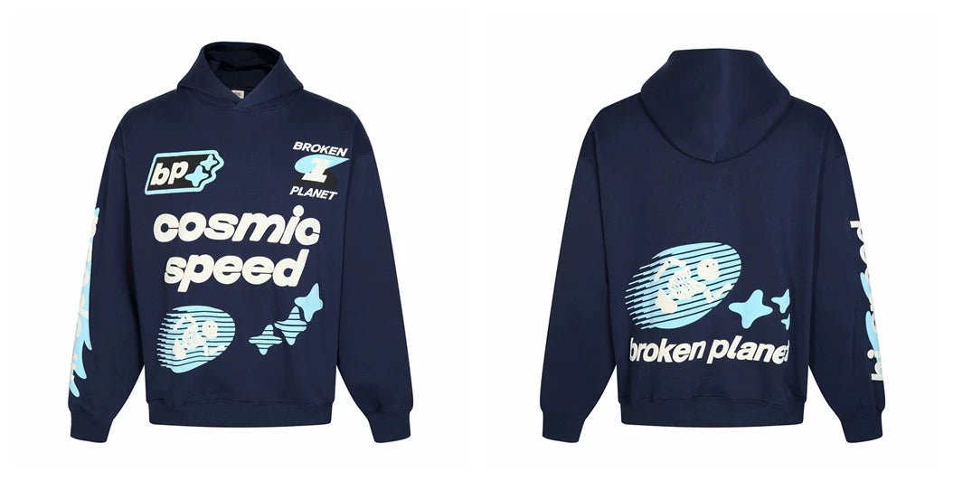 Broken planet Fashion Print Hoodie