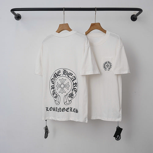 Chrome Hearts "LOS ANGELES" Horseshoe Short Sleeve T-Shirt (White) Hover Image