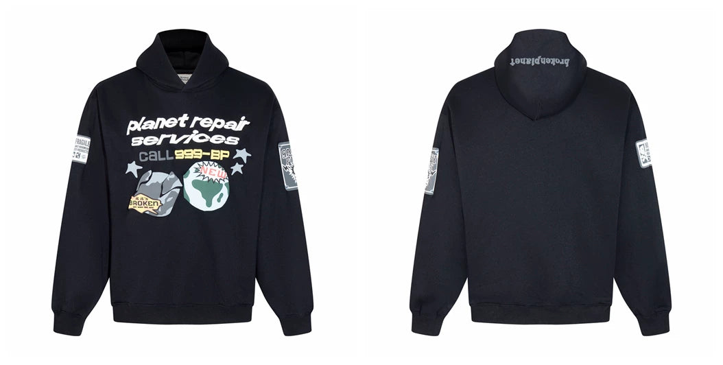 Broken planet Graphic Pullover Hoodie