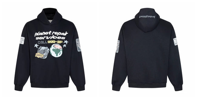 Broken planet Graphic Pullover Hoodie Hover Image