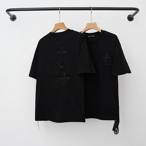 Chrome Hearts Tonal Element Monogram Short Sleeve T-Shirt (Black) Hover Image