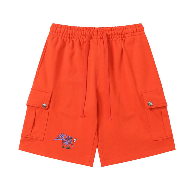 Chrome Hearts Bright Orange Cargo Graphic Sweatshorts Hover Image