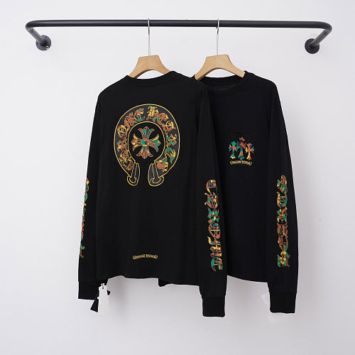 Chrome Hearts Multi-Print Horseshoe & Cross Long Sleeve (Black) Hover Image