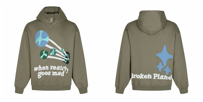 Broken planet  Winter Graphic Hoodie Hover Image